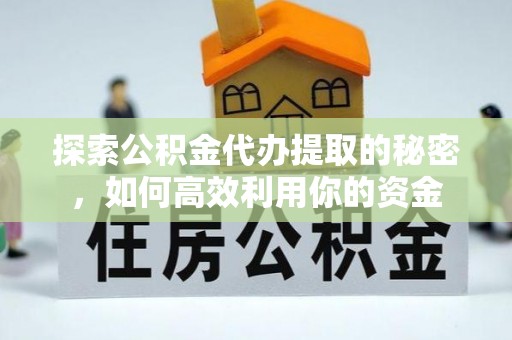 禄劝探索公积金代办提取的秘密，如何高效利用你的资金