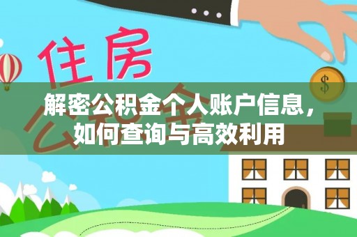 禄劝解密公积金个人账户信息，如何查询与高效利用