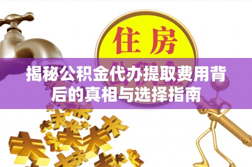 禄劝揭秘公积金代办提取费用背后的真相与选择指南