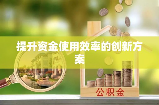禄劝提升资金使用效率的创新方案