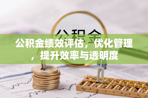 禄劝公积金绩效评估，优化管理，提升效率与透明度