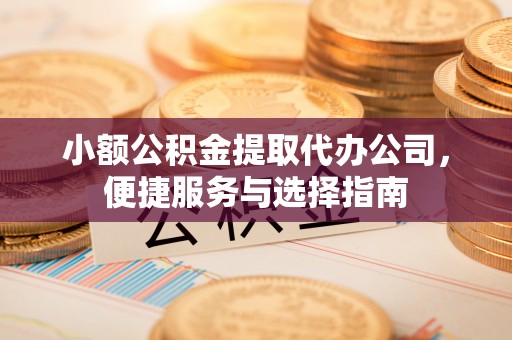 禄劝小额公积金提取代办公司，便捷服务与选择指南