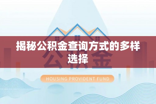 禄劝揭秘公积金查询方式的多样选择