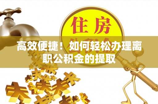 禄劝高效便捷！如何轻松办理离职公积金的提取