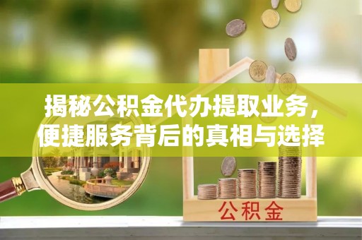 禄劝揭秘公积金代办提取业务，便捷服务背后的真相与选择