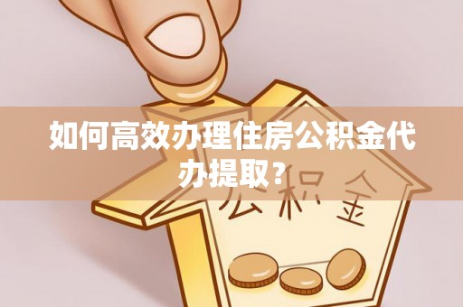 禄劝如何高效办理住房公积金代办提取？